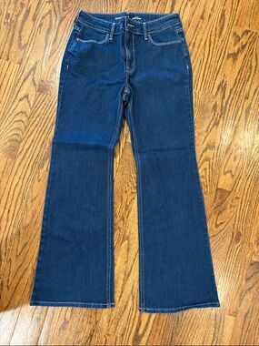 Old Navy High-Rise WOW FLARE Dark Blue Jeans 6P
